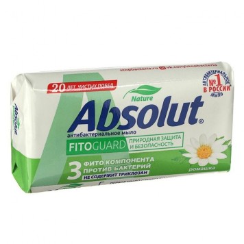 Абсолют туалет.мыло nature FitoGuard ромашка 90гр.