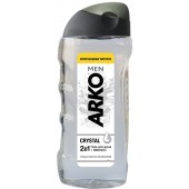 Арко гель д/душа и шампунь мен 2в1. 260мл Crystal