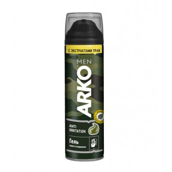 Арко гель для бритья 200мл. Anti-Irritation