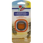 Ароматизатор воздуха Атмикс 4мл для авто.на дефлектор обдува, мембрана Гавайский бриз