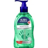 Аура мыло/жидкое с антибак.эф.АЛОЭ 300мл(24шт)