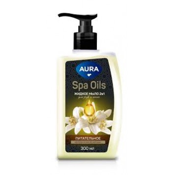 Аура мыло жидкое Spa Oils 2в1 Нероли и масло арганы 500мл дозатор