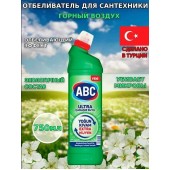 АВС Чистящее средство д/сантехники 750мл Горная свежесть  АВС Чистящее средство д/сантехники 750мл Горная свежесть