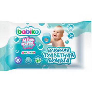 BABIKO дет.влажная туалет.бумага 30шт