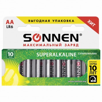 Батарейка SONNEN ,пальчиковые/1шт