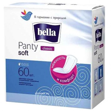 Белла прокладки ежед.Panty Софт классик  60шт