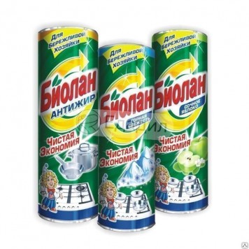 Биолан чистящий порошок Антижир 400гр.