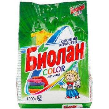 Биолан СМС 1,2кг. Автомат Колор  пакет (2шт/кор))
