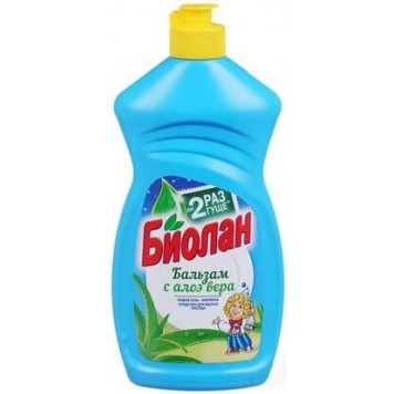 Биолан средство для мытья посуды 450мл Бальзам Алоэ Вера