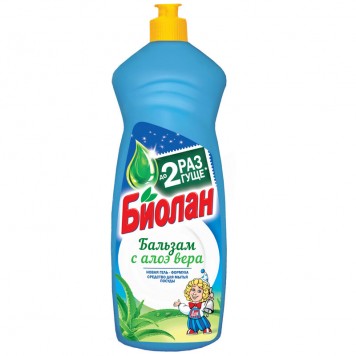 Биолан средство для мытья посуды 900мл Бальзам Алоэ Вера/12
