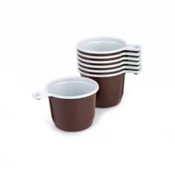 Чашка кофейная 2-хцветная 200мл  1/1500шт ( в спайке по 50шт )  Ш06601