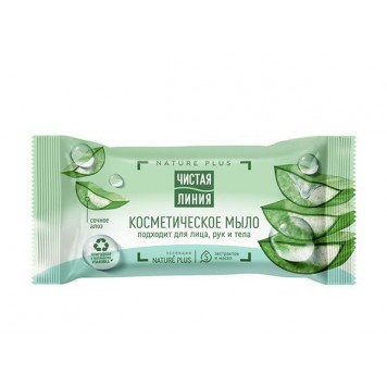 Чистая Линия Туалетное мыло 75 г Сочный алое