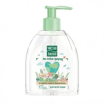 Чистая линия жидкое мыло 520мл Для всей семьи