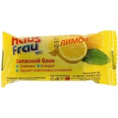 ЧС HAUS FRAU 30г для сантехники запасной блок лимон