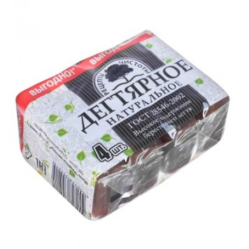 Дегтярное мыло блок 4*100 (18) т/м