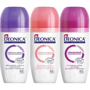 DEONICA део-ролл жен. 50мл. в ассортименте 