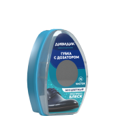 Дивидик губка д/гладкой кожи обуви с  дозатором бесцветная