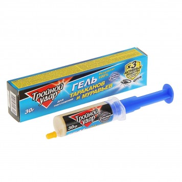 Домовой гель от тараканов Тройной удар 30г