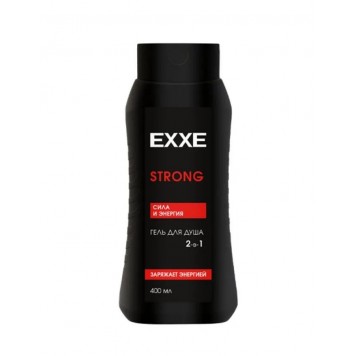 EXXE Гель д/душа 2в1 мужской 400мл STRONG Сила и Энергия/12