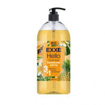 EXXE Hello Гель д/душа 1000мл 3в1 Балийская мечта/8