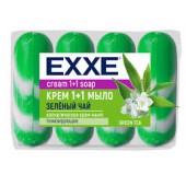 EXXE Косметичское крем-мыло Зеленый чай 1+1 4*75г 