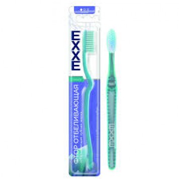 EXXE Luxury зубная щетка фтор отбеливающая мягкая/48
