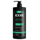 EXXE Men Гель д/душа 1000мл ACTIVE Тонизирующий 2в1/4/чз																												