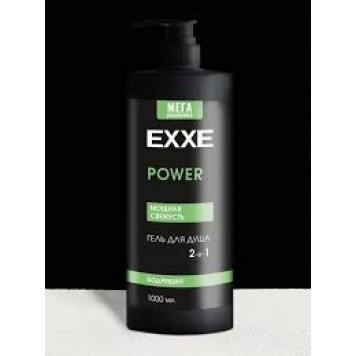 EXXE Men Гель д/душа 1000мл POWER Бодрящий 2в1/4