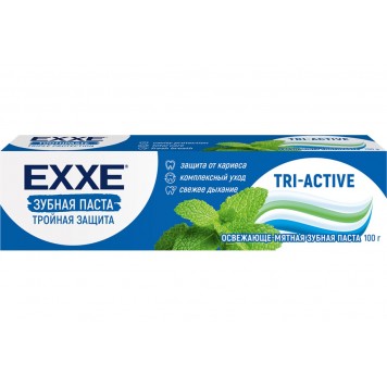 EXXE Зубная паста Тройная защита tri-active, 100г