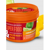 FK SUPER FOOD Маска для волос 100мл Манго, лайм Сияние и блеск 