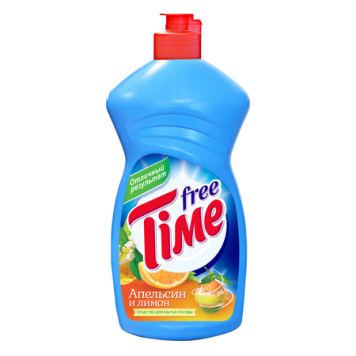 Free Time средство для посуды 450мл Апельсин лимон