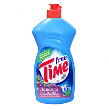 Free Time средство для посуды 450мл Лаванда и витамин Е