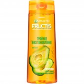 Фруктис шампунь 400мл. Тройное восстановление