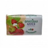 Фруктовая аллея мыло туалетное Земляника 90гр.