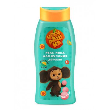 Галант Косметик Чебурашка Гель-пена для купания детская Бабл гам 300 мл. /12