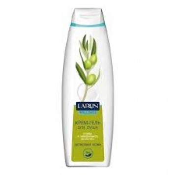 Гель-крем для душа LARUN Wellness 750мл (Олива и миндальное молочко)