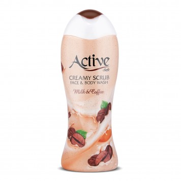 Гель-скраб для душа ACTIVE 400мл Кофе с молоком