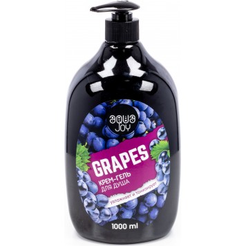 Гель д/душа Aqua Joy 1000мл Grapes дозатор Дрогери