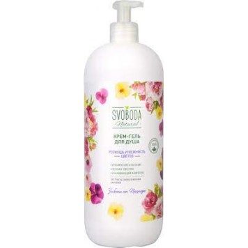 Гель д/душа Svoboda 1000мл Роскошь и нежность цветов