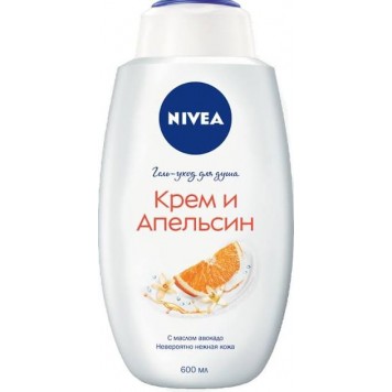 Гель для душа NIVEA 600мл Крем Апельсин