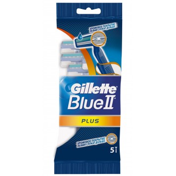 Gillette Blue 2  станки однораз. 5шт+ Blue 3 бритвы одн.1шт