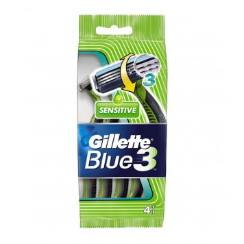 Gillette Blue 3 бритвы одноразовые безопасные 4шт