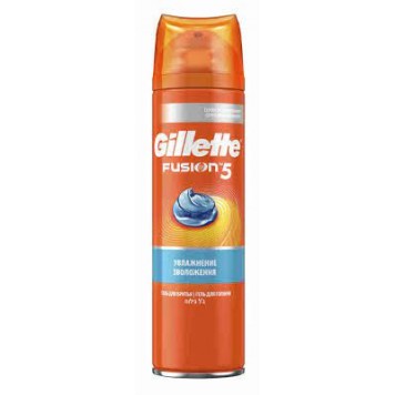Gillette гель для бритья  5 фьюжин Увлажнение 200мл.