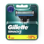 Gillette МАК-3 кассеты 4шт Gillette МАК-3 кассеты 4шт