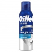 Gillette Series Пена для бритья питающая и тонизирующая 200мл