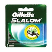 GILLETTE SLALOM Cменные кассеты для бритья 5шт GILLETTE SLALOM Cменные кассеты для бритья 5шт