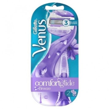 Gillette VENUS ComfortGlide Breeze Бритва с 2 сменными кассетами