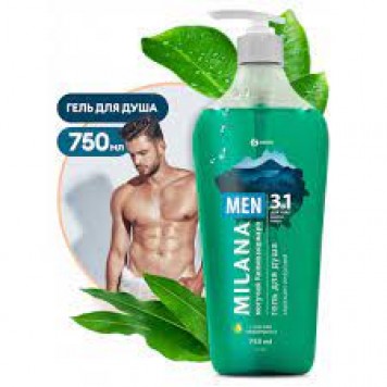 Грасс Milana MEN гель для душа Могучий Килиманджаро 750мл