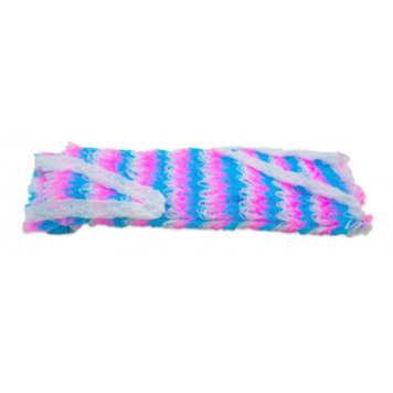 Губка вязанная банная Радуга ЛЮКС (25 шт/уп)