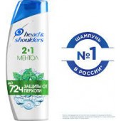 Хед энд Шоулдерс 400мл шампунь 2в1 Ментол . (6шт)